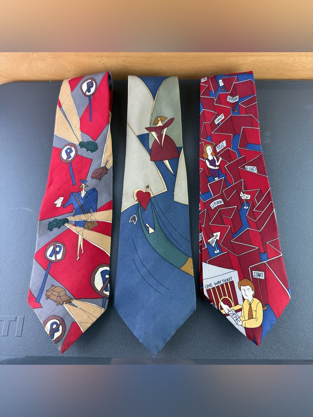 VTG 1991 The Beatles Band Lot of 3 Bundle Apple Corps Men’s 100% Silk Neckties